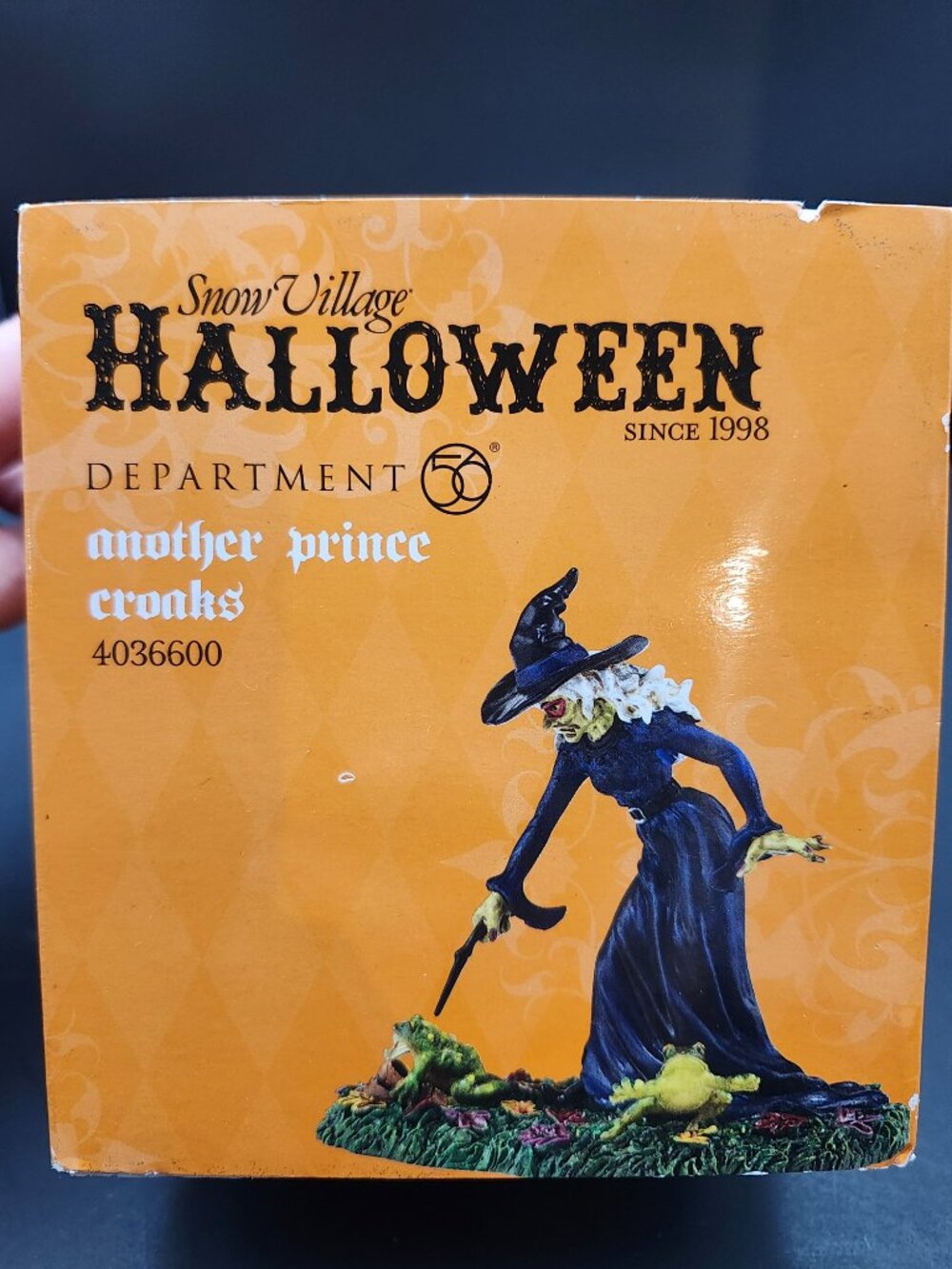 Department 56 Snow Village Halloween Another Prince Croaks with Box RARE - Picture 7 of 7